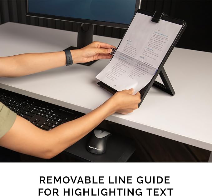 Fellowes Letter Sized Non-Magnetic Copyholder, 7.38 x 10.13 x 11.25 inches - Image 4