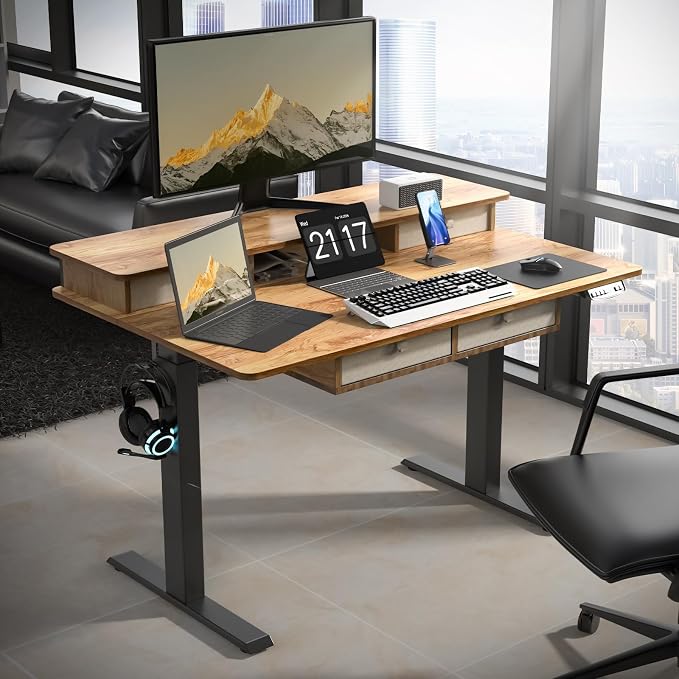 ExaDesk 48 * 30 Inches Electric Standing Widened Desk Adjustable Height - Image 8