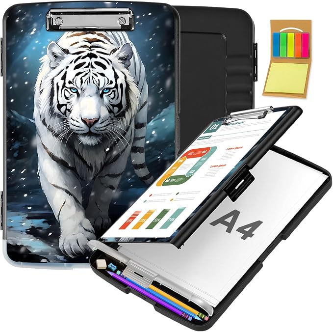 Clipboard with Storage, Office Supplies Nursing Clipboards Folder with Pen by CAPAUNVDA