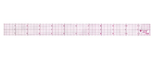 Westcott 8ths 12-Inch Beveled Transparent Ruler by Westcott