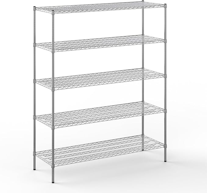 Regal Altair 21" Deep x 60" Wide x 74" Height Wire Shelving Kit | 5-Tier | NSF by Regal+Altair