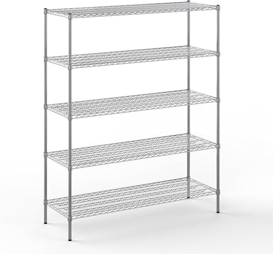 Regal Altair 21" Deep x 60" Wide x 74" Height Wire Shelving Kit | 5-Tier | NSF by Regal+Altair
