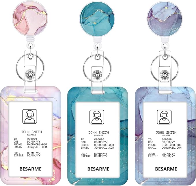 3 Set Heavy Duty Badge Holder by BESARME