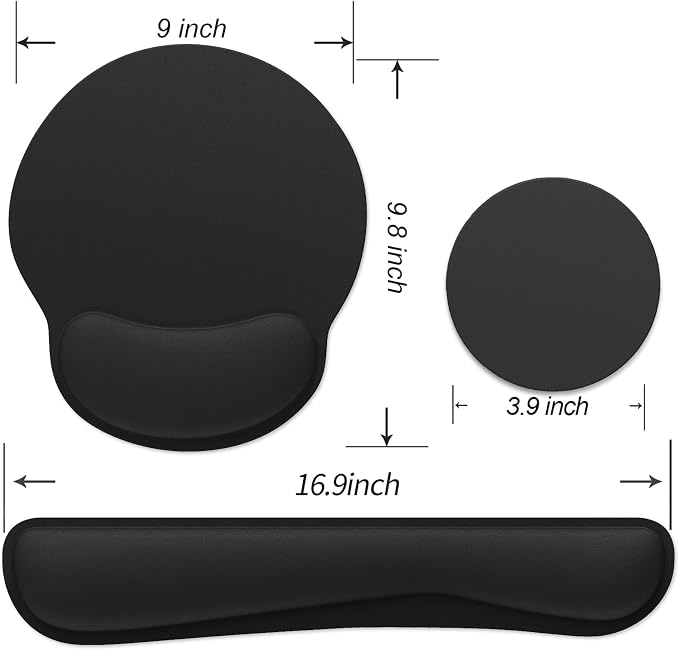 Ergonomic Mouse Pad with Wrist Rest and Keyboard Wrist Rest, Mousepad and Wrist - Image 7