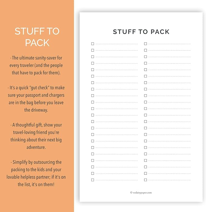 Stuff to Pack Notepad - Image 2