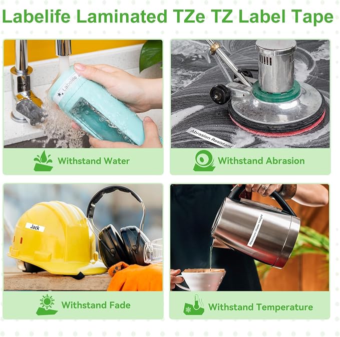 Labelife 9mm Label Tape TZe-221 Replace - Image 6