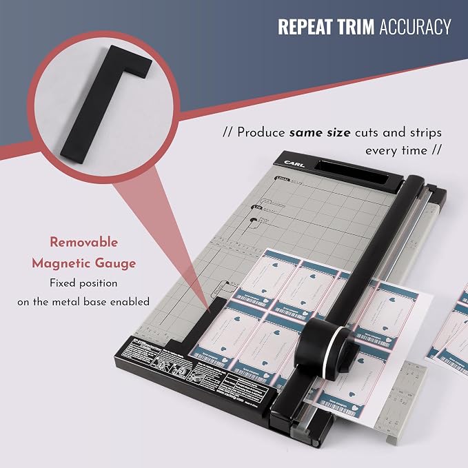 Carl, Professional Rotary Paper Trimmer 15-inch, 15 Sheet Cutting Capacity - Image 3