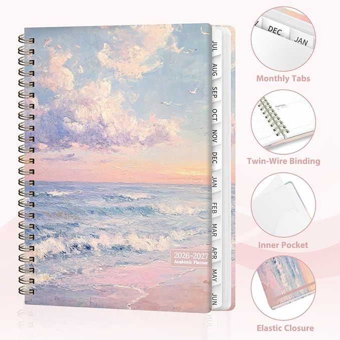 Planner 2026-2027, Weekly and Monthly Academic Year Calendar Planner, July 2026 - Image 4