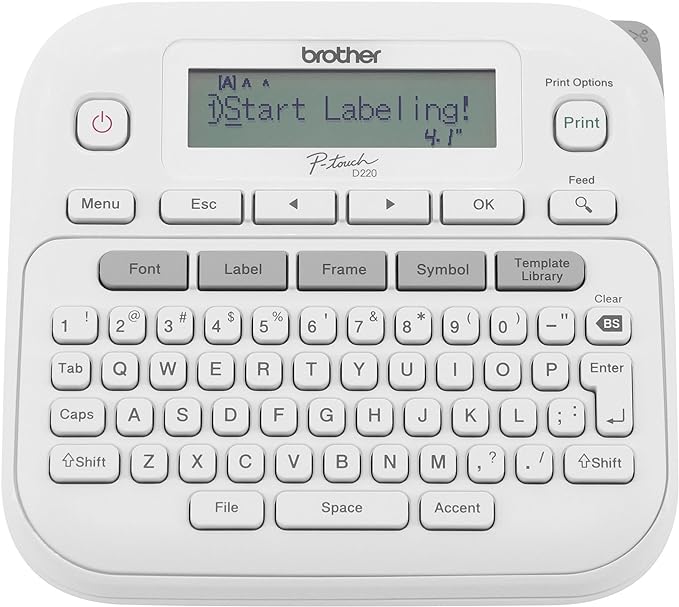 Brother P-Touch PTD220 Home/Office Everyday Label Maker | Prints TZe Label by Unknown