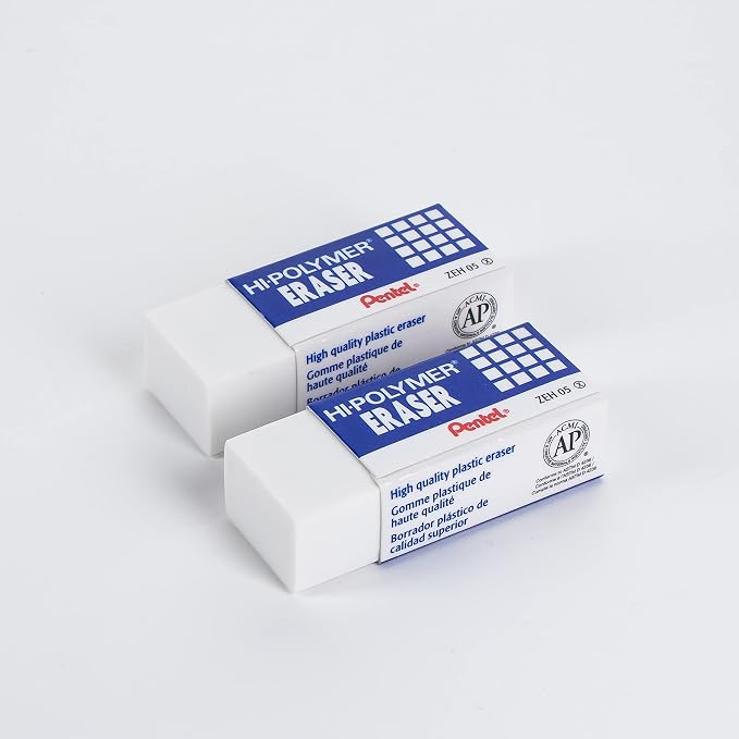Pentel Hi-Polymer Block Eraser, Box of 48 - Image 2