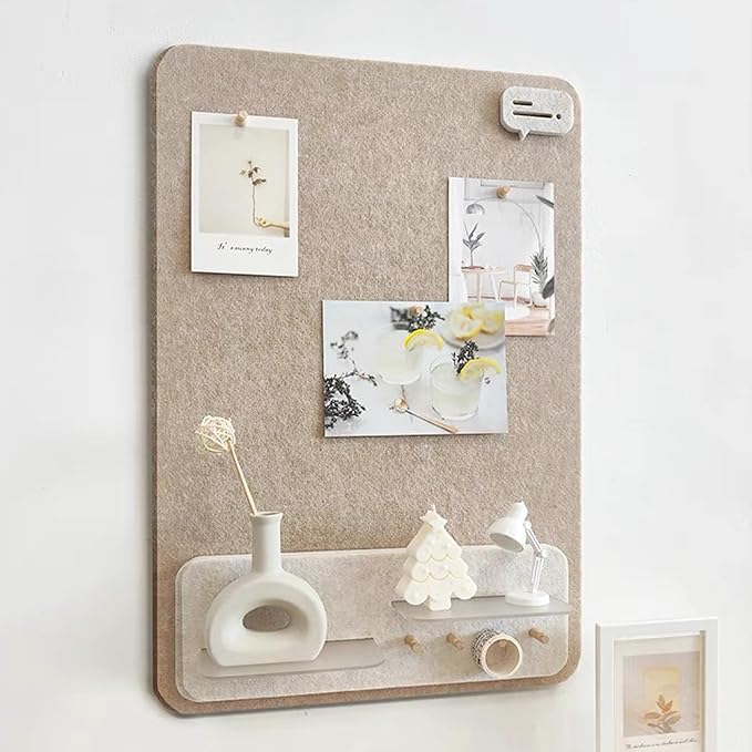 Cute Bulletin Board Felt Bulletin Board Push Pin Board 16 x 24 Inch Boho Desk - Image 6