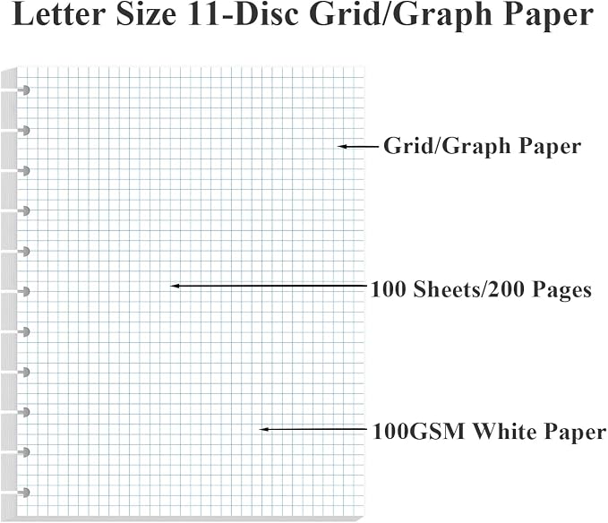 A4 TUL Discbound Grid Filler Paper - Image 2