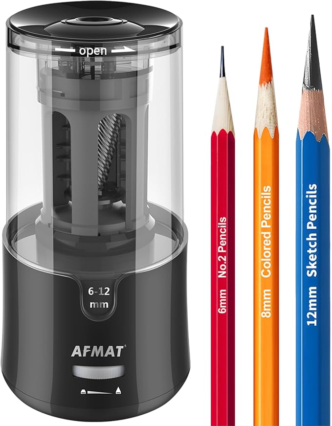 AFMAT Electric Long Point Pencil Sharpener by AFMAT