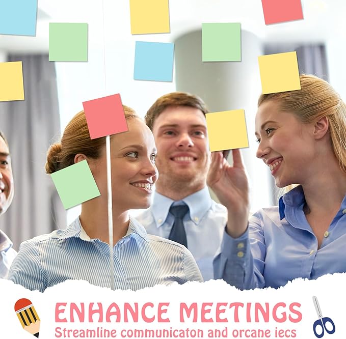 Fainne 60 Pack Sticky Notes Bulk Back to School Supplies Self Stick Note Pads Paper Memo for Office First Day of School Student Teacher Essentials (3x3inch,Lively Colors)-DeskLoop Office