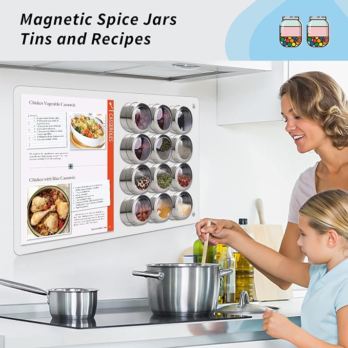 2Pack Magnetic Board, 17.1" x 11.8" Magnet Display, - Image 5