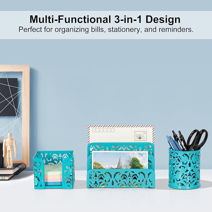 EasyPAG Desk Organizers and Accessories 3 Pieces Office Organizer Set - Image 2