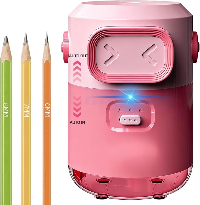 Electric Pencil Sharpener for Classroom Home, Automatic Colored Pencil by Unknown