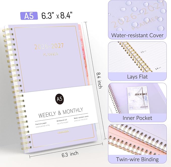 Aug 2026 - Dec 2027 Planner, Forvencer 17 Month Academic Planner 2026-2027 - Image 4