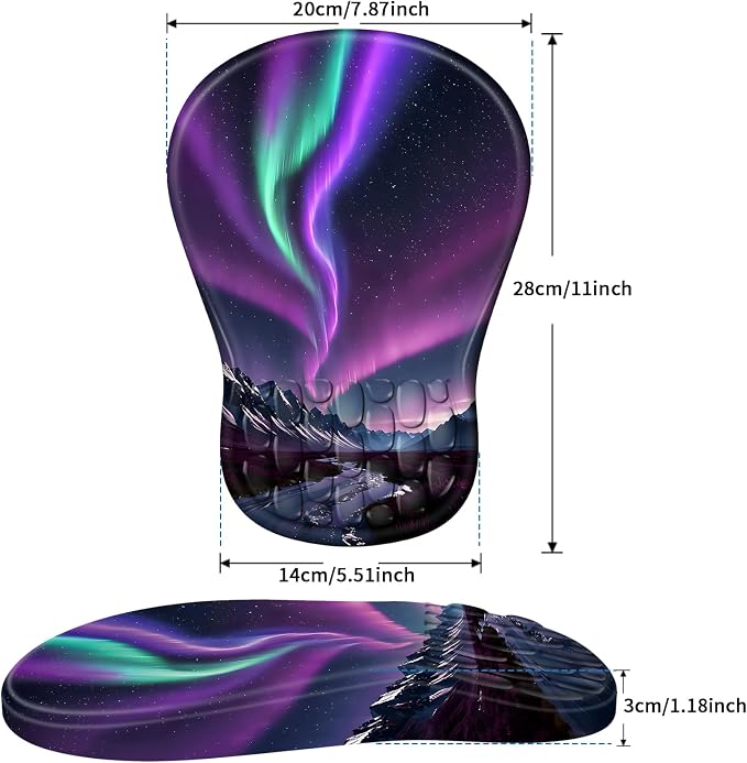 YIWEI Ergonomic Mouse Pad with Wrist Support - Image 6