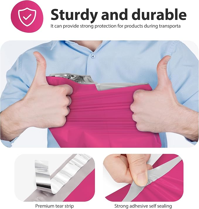 Fuxury Poly Mailers 14.5x19 Inch 500 Pcs, Bulk Shipping Bags - Image 4