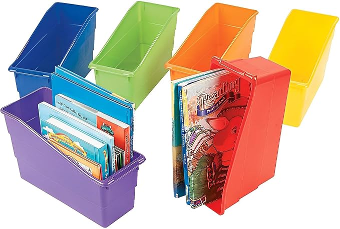 Fun Express Magazine Holder Book Bins 6 Pack by FunExpress