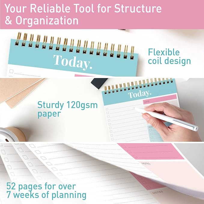 S&O Daily Planner Notepad for Productivity - Image 3