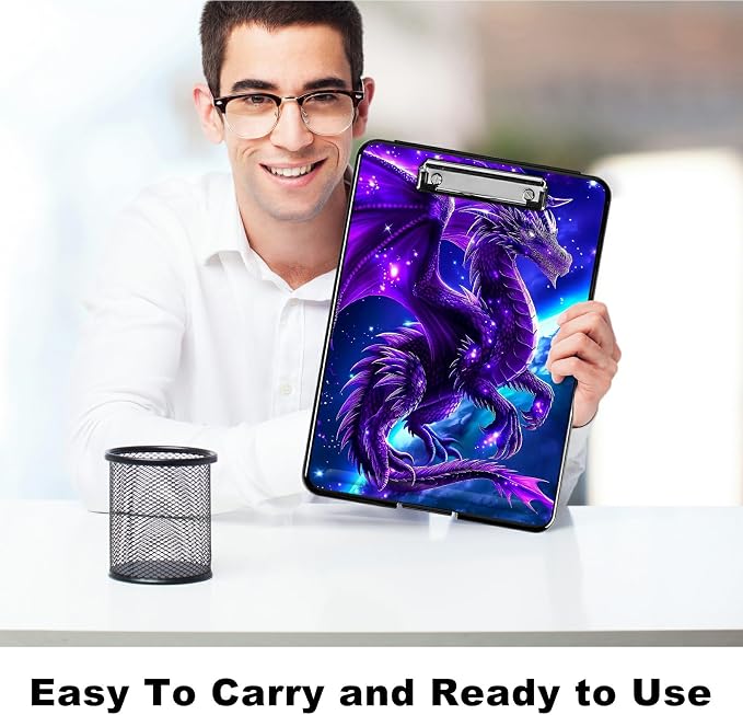 Purple Planet Dragon A4 Clipboard - Image 6