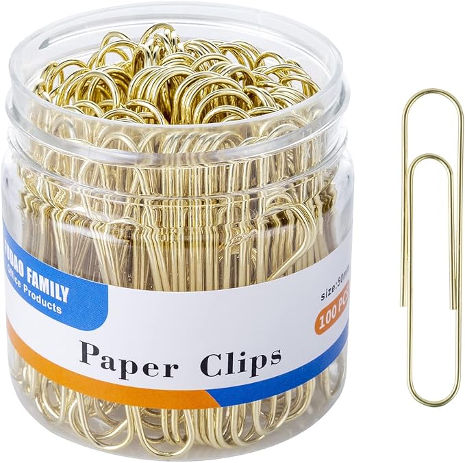 Large Paper Clips, 2 Inch Paper Clip, Jumbo Paperclips 100/Pack by FUDAOFAMILY