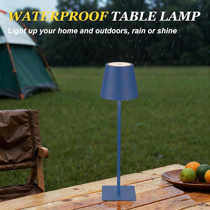 Kakanuo Cordless Rechargeable Table Lamp Navy 5000mAh Battery Operated Lamps - Image 7