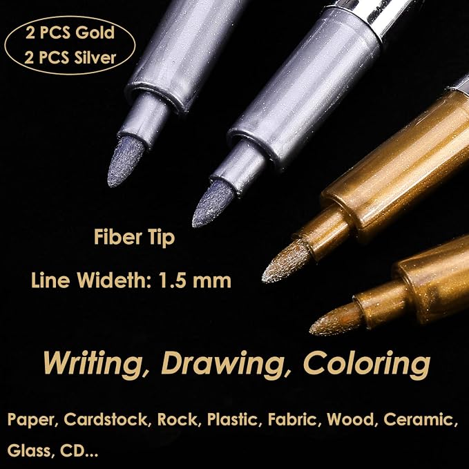 Dyvicl Metallic Markers Pens - Image 3