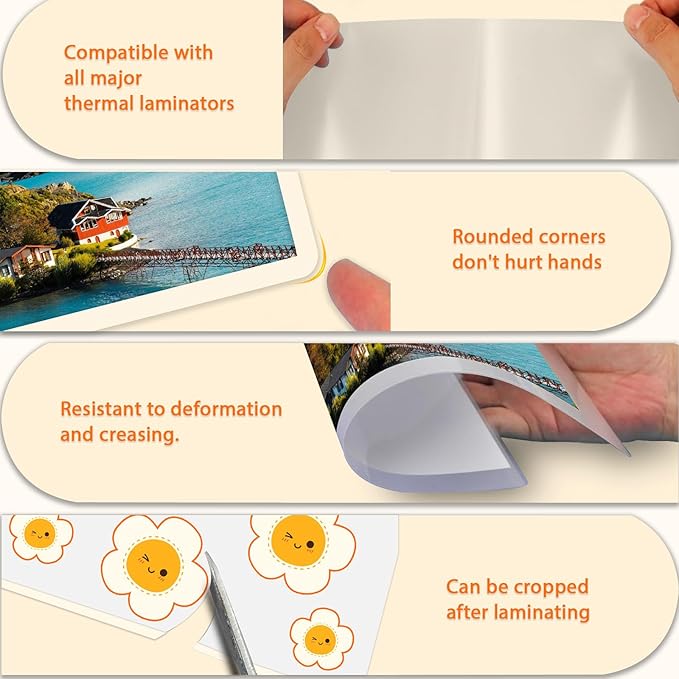 Laminating Sheets 100 Pack, 3 Mil Clear A4 Thermal Laminate Pouches, 8.7 x 11.9-inch Lamination Sheet, Laminator Plastic Paper Hold 8.5 x 11 inch, Suitable for Paper/Photo/Card/Notecard-DeskLoop Office
