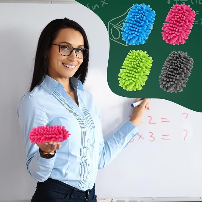 Jspupifip 12 Pcs Dry Erase Shag Eraser - Image 6