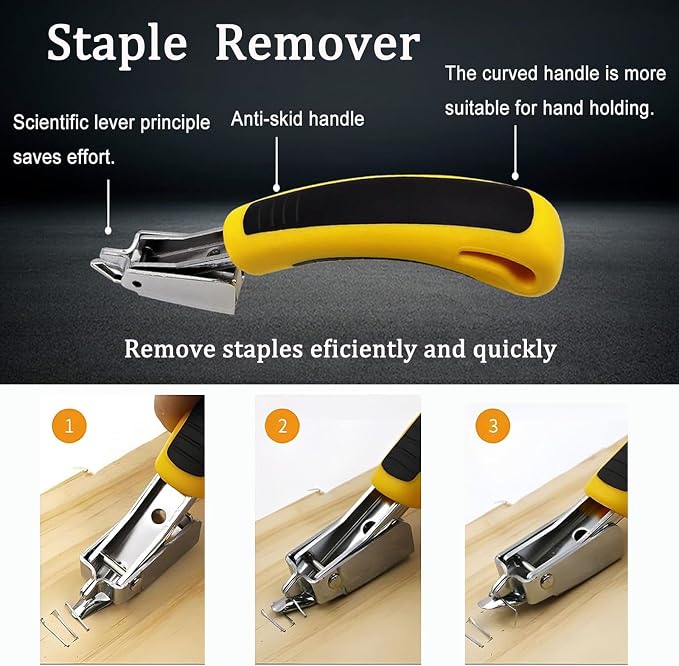 Upholstery Staple Remover Staple Puller Tack Puller Nail Remover Tool Set - Image 4