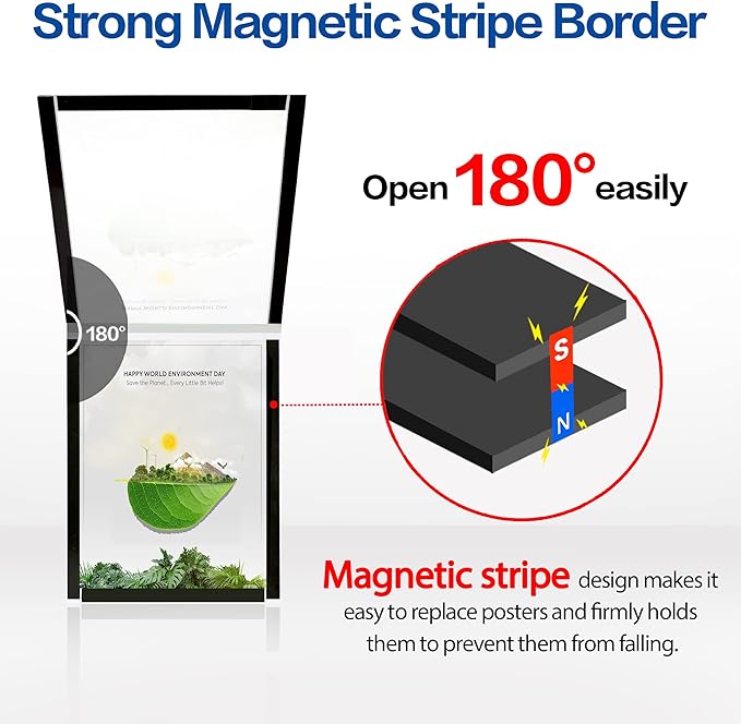 Acrylic Sign Holder 8.5x11 Wall Mount - Image 4