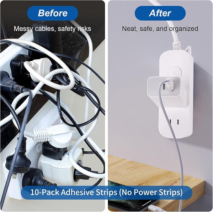 10-Pack Self-Adhesive Mounting Strips - Image 3