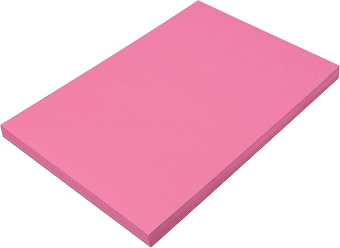 Prang Construction Paper, Hot Pink, 100 Sheets by Prang