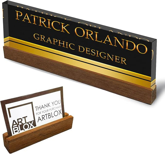 Artblox Personalized Office Desk Name Plate by Artblox