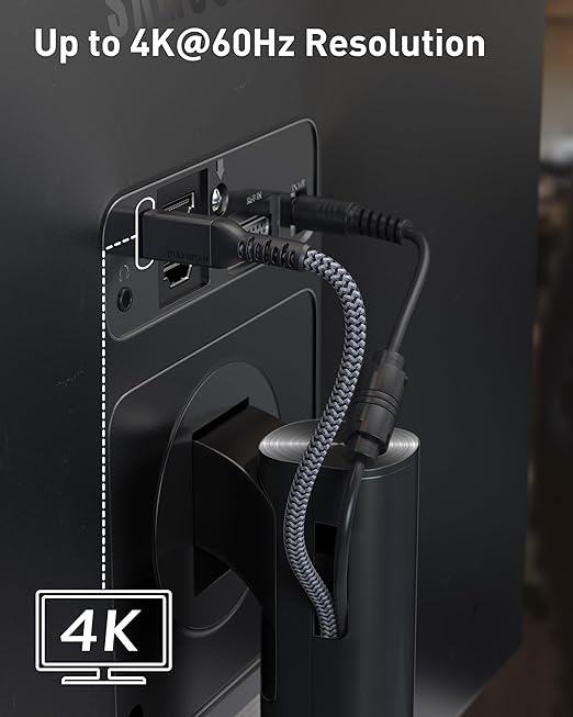 Maxonar 16.5FT Thunderbolt 4 Cable with 20Gbps Data Sync/100W Charging and 4K@60Hz for Thunderbolt 4/3, USB4, and USB C Devices-DeskLoop Office