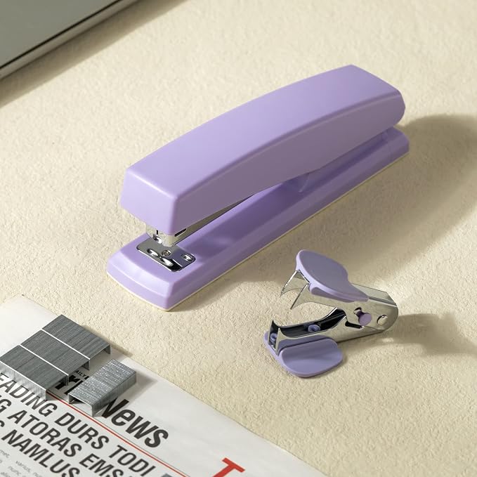 Deli Stapler, Desktop Stapler, Office Staplers, 25 Sheet Capacity, Includes - Image 6