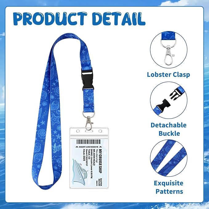 6 Pack Lanyards for Cruise Ship Cards - Image 3