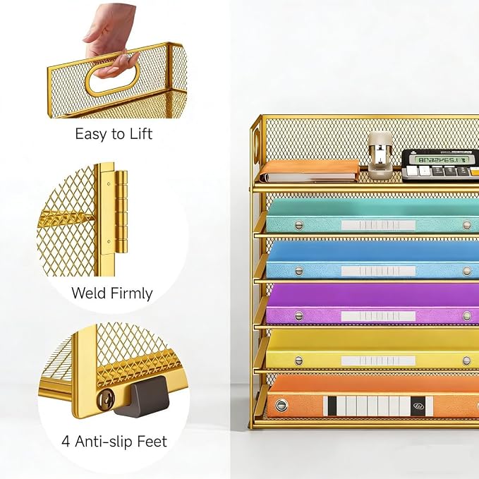 6 Tiers Letter Tray Paper Organizer - Image 2