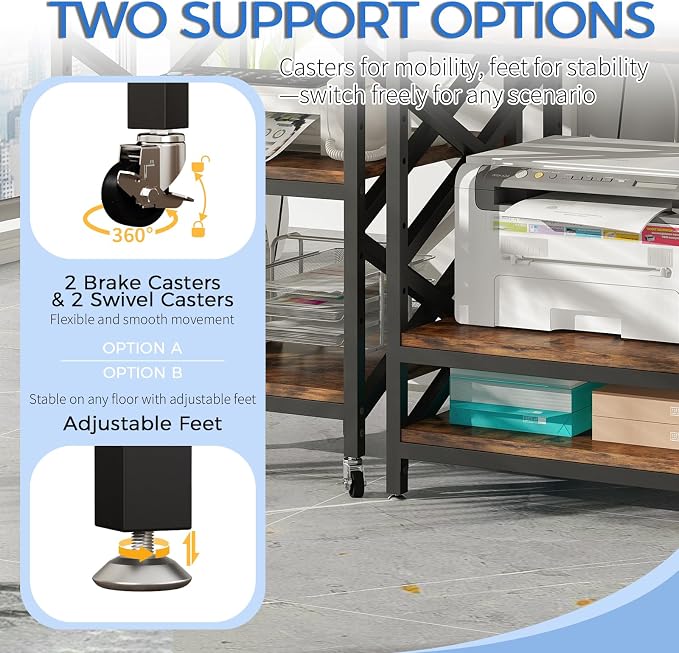 METYERRY Large Printer Stand - Image 7