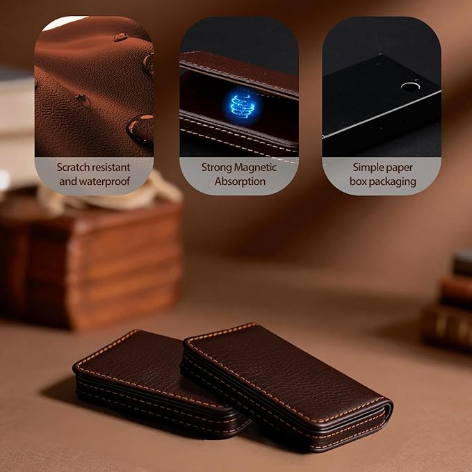 Business Card Holder PU Leather - Image 4