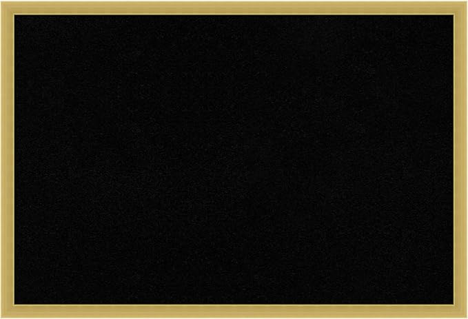 Amanti Art Black Cork Board for Wall, 17x25 Vision Board with Gold Wood Frame, Medium Corkboard Office Decor for Home Organization, Modern Contemporary Corkboard Pinboard to display items for home-DeskLoop Office