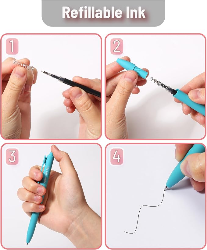 Mr. Pen- Retractable Gel Pens, 12 Pack, Pastel Barrels | Fine Point 0.7mm - Image 4