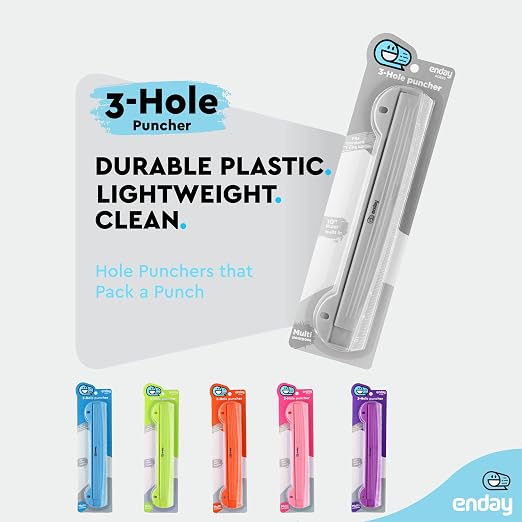 3 Hole Punch Grey, Portable Hole Puncher - Image 4