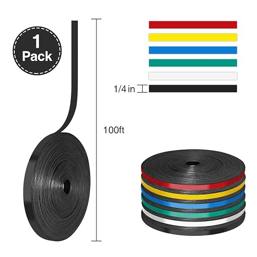 CHUNNIAO Black Magnetic Whiteboard Tape - Image 2