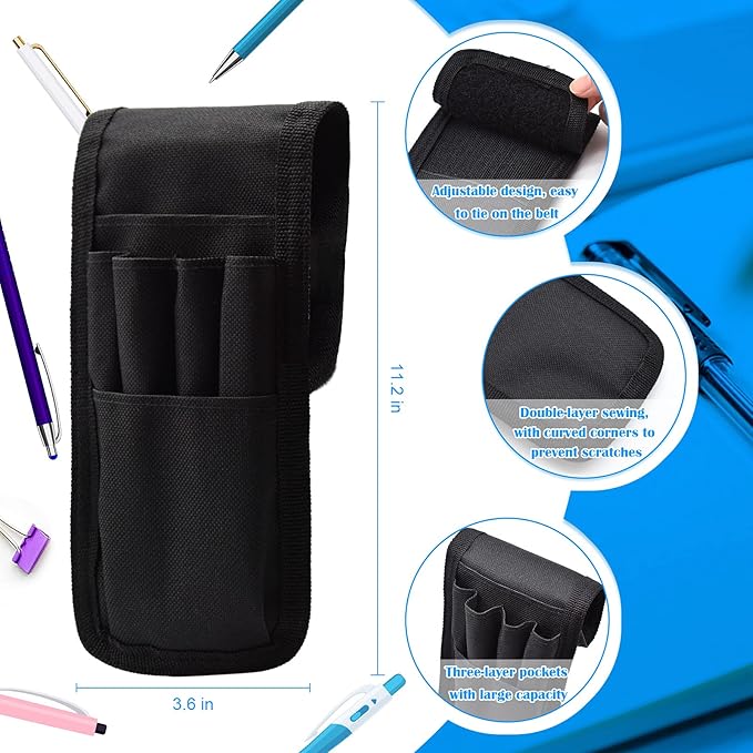 2 Pcs KATOLK Belt Pen Holder, Detachable Military Duty Pencil Sleeve Case - Image 3