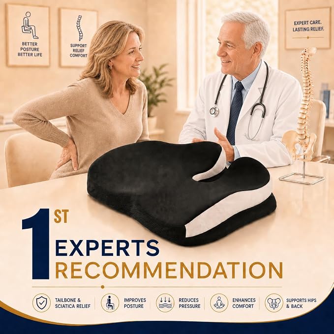 Seat Cushions for Office Chairs Wheelchair Cushion for Long Sitting Back - Image 9