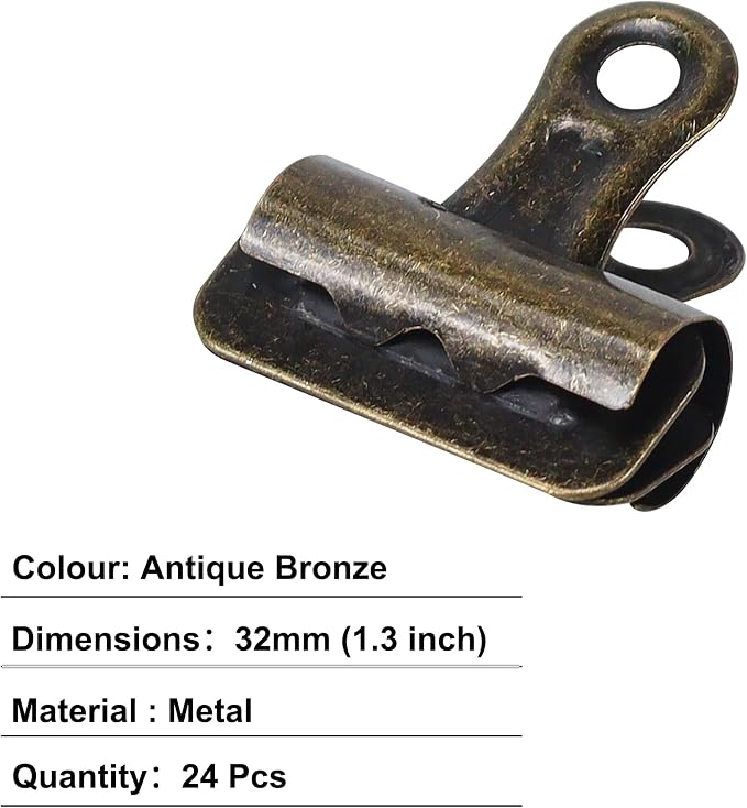 MultiBey Vintage Bulldog Clips - Image 4